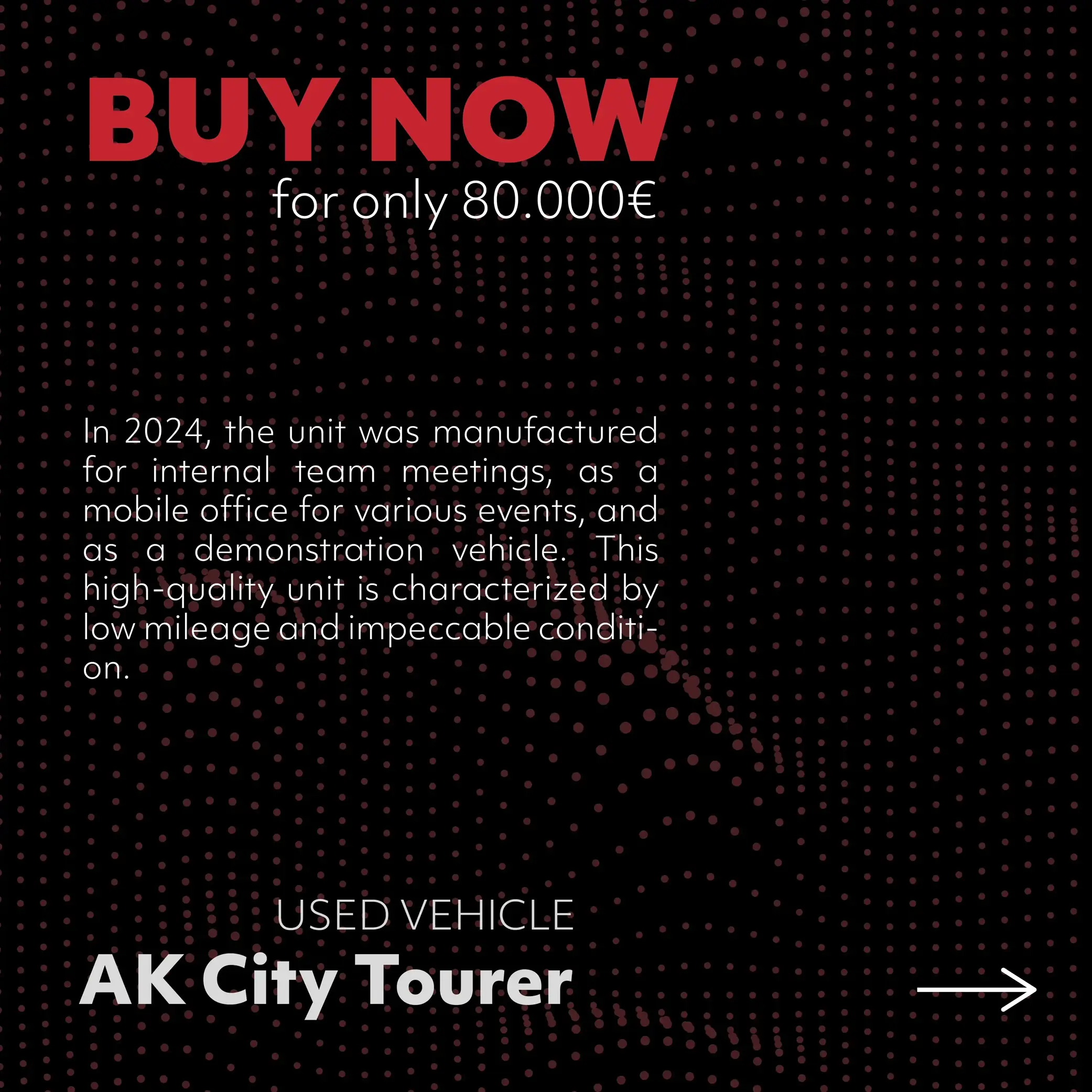 Buy Now Post für den AK City Tourer