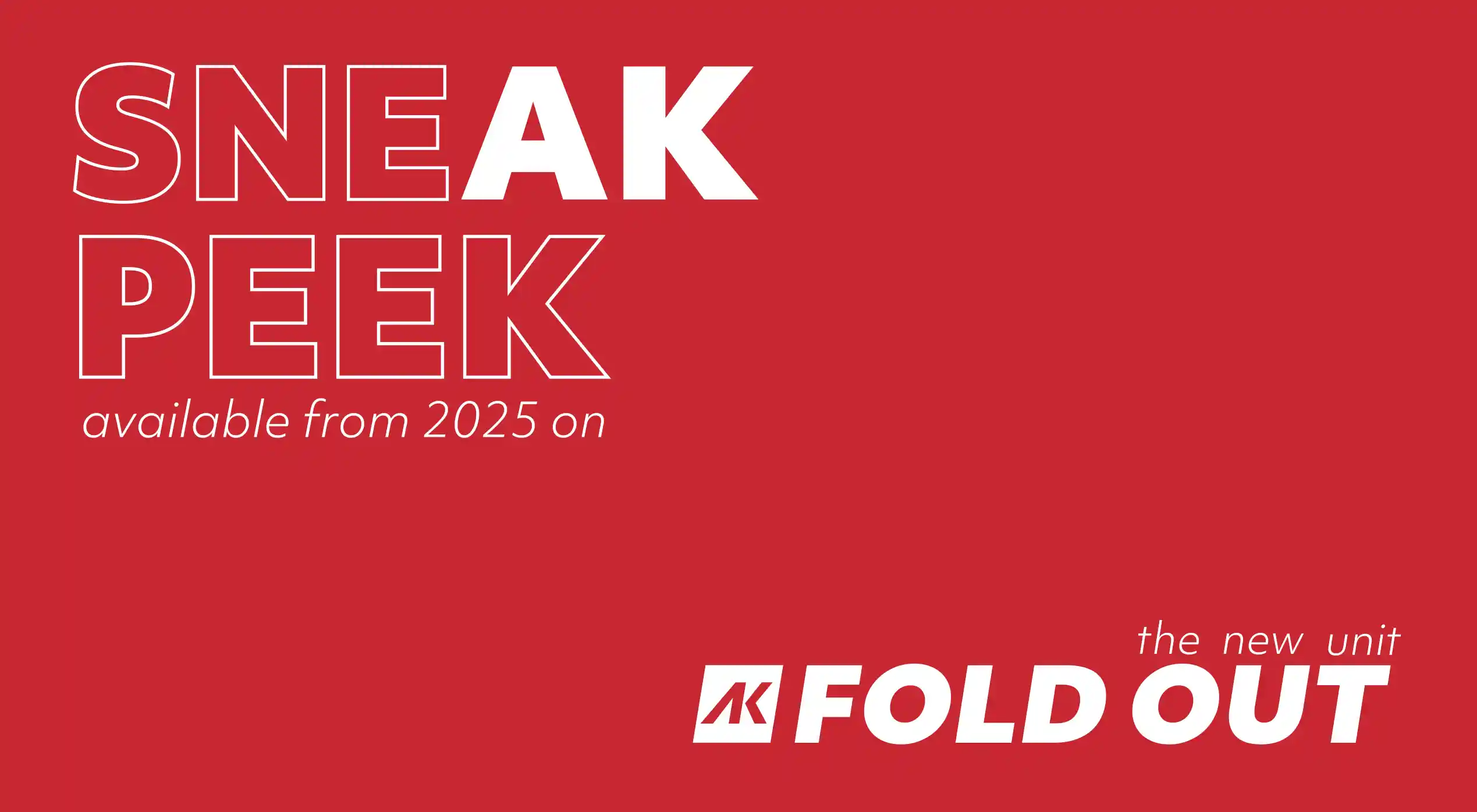 Sneak Peak für die neue Fold Out Unit