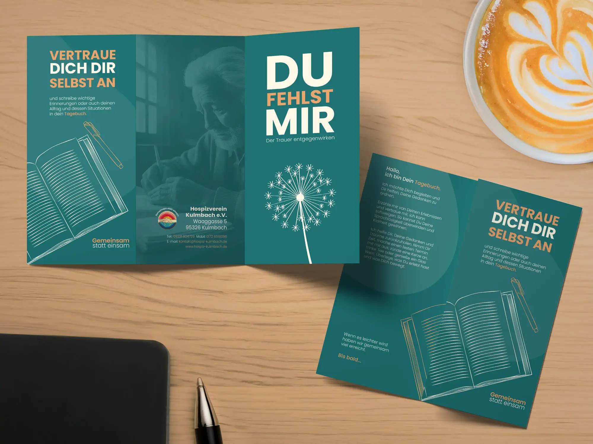 Flyer für den Hospizverein Kulmbach